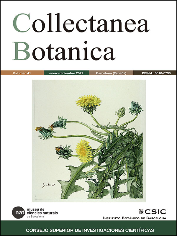 Vol. 41 (2022) | Collectanea Botanica